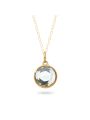 Pendant Crystal facet gold