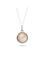 Pendant Rose quartz steel