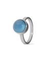 Ring Blue agate steel